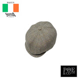 Connery Flat Cap in Linen by Hanna Hats of Donegal™ Flat Cap by Hanna Hats | Poe and Company Limited, LLC®