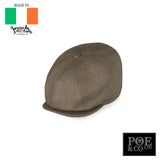 Connery Flat Cap in Linen by Hanna Hats of Donegal™ Flat Cap by Hanna Hats | Poe and Company Limited, LLC®