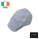 Donegal Touring Flat Cap in Linen by Hanna Hats of Donegal™ Flat Cap by Hanna Hats | Poe and Company Limited, LLC®