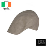 Donegal Touring Flat Cap in Linen by Hanna Hats of Donegal™ Flat Cap by Hanna Hats | Poe and Company Limited, LLC®