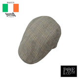 Donegal Touring Flat Cap in Linen by Hanna Hats of Donegal™ Flat Cap by Hanna Hats | Poe and Company Limited, LLC®