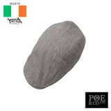 Donegal Touring Flat Cap in Linen by Hanna Hats of Donegal™ Flat Cap by Hanna Hats | Poe and Company Limited, LLC®