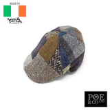 Erin Flat Cap in Patchwork Tweed by Hanna Hats of Donegal™ Flat Cap by Hanna Hats | Poe and Company Limited, LLC®