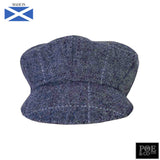 Bubssie Flat Cap in Bellflower Harris Tweed - Poe and Company Limited - Flat Cap - Flat Cap