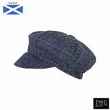 Bubssie Flat Cap in Bellflower Harris Tweed - Poe and Company Limited - Flat Cap - Flat Cap