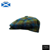 Bubssie Flat Cap in Kinross Harris Tweed One Size Fits All Flat Cap by Glencroft | Poe and Company Limited, LLC®