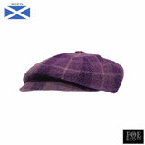 Bubssie Flat Cap in Lavender Harris Tweed - Poe and Company Limited - Flat Cap - Flat Cap