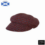 Bubssie Flat Cap in Meadow Heather Harris Tweed - Poe and Company Limited - Flat Cap - Flat Cap