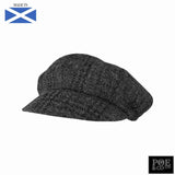 Bubssie Flat Cap in Meredith Grey Harris Tweed - Poe and Company Limited - Flat Cap - Flat Cap