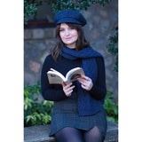 Bubssie Flat Cap in Oxford Harris Tweed One Size Fits All Flat Cap by Glencroft | Poe and Company Limited, LLC®