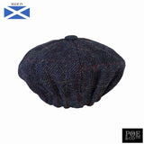 Bubssie Flat Cap in Oxford Harris Tweed - Poe and Company Limited - Flat Cap - Flat Cap