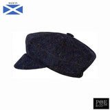 Bubssie Flat Cap in Oxford Harris Tweed - Poe and Company Limited - Flat Cap - Flat Cap