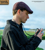 Erin Flat Cap in Hamilton Tweed by Hanna Flat Cap by Hanna Hats | Poe and Company Limited, LLC®