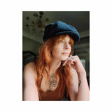 Gatsby Flat Cap in Newport Harris Tweed Flat Cap by Glencroft | Poe and Company Limited, LLC®