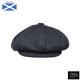 Gatsby Flat Cap in Newport Harris Tweed - Poe and Company Limited - Flat Cap - Flat Cap