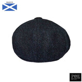 Gatsby Flat Cap in Newport Harris Tweed - Poe and Company Limited - Flat Cap - Flat Cap