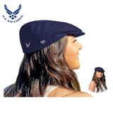Officially Licensed U.S. Air Force® Standard Edition Flat Cap SM Proud Aunt Flat Cap by Poe & Company Limited | Poe and Company Limited, LLC®