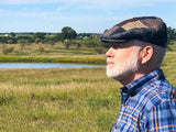 Ambleside Flat Cap in Patchwork Harris Tweed - Poe and Company Limited - Flat Cap - Flat Cap