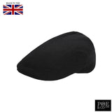 Poe & Company Danforth Flat Cap in Raven Tweed - Poe and Company Limited - Flat Cap - Flat Cap
