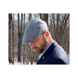 Poe & Company Garrison Flat Cap in Prince of Wales Tweed Flat Cap by Poe & Company Limited | Poe and Company Limited, LLC®