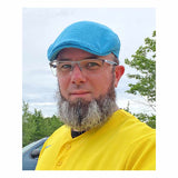 Poe & Company Tarquin Flat Cap in Bahama Linen Flat Cap by Poe & Company Limited | Poe and Company Limited, LLC®