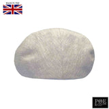 Poe & Company Tarquin Flat Cap in Pearl Linen - Poe and Company Limited - Flat Cap - Flat Cap