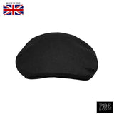 Poe & Company Tarquin Flat Cap in Raven Linen Flat Cap by Poe & Company Limited | Poe and Company Limited, LLC®