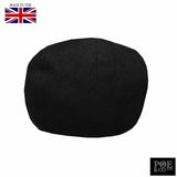 Poe & Company Tarquin Flat Cap in Raven Linen Flat Cap by Poe & Company Limited | Poe and Company Limited, LLC®