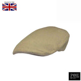 Poe & Company Tarquin Flat Cap in Sands Linen - Poe and Company Limited - Flat Cap - Flat Cap