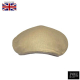 Poe & Company Tarquin Flat Cap in Sands Linen - Poe and Company Limited - Flat Cap - Flat Cap