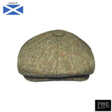 Stafford Flat Cap in Hancock Harris Tweed - Poe and Company Limited - Flat Cap - Flat Cap