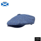 Stafford Flat Cap in Newport Harris Tweed Flat Cap by Glencroft | Poe and Company Limited, LLC®