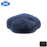 Stafford Flat Cap in Newport Harris Tweed Flat Cap by Glencroft | Poe and Company Limited, LLC®