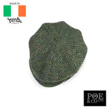 8-Panel Tweed Flat Cap by Hanna Hats of Donegal™ Flat Cap by Hanna Hats | Poe and Company Limited, LLC®