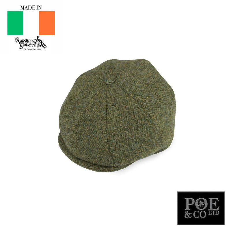 Connery Flat Cap in Tweed by Hanna Hats of Donegal™ Flat Cap by Hanna Hats | Poe and Company Limited, LLC®