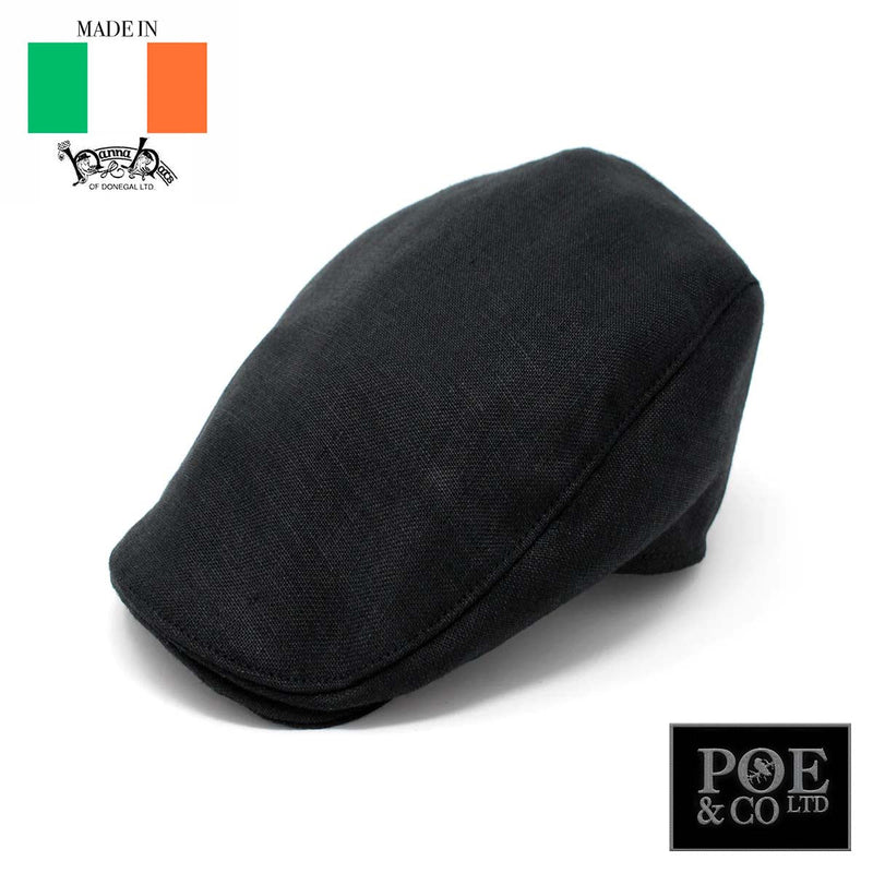 Donegal Touring Flat Cap in Linen by Hanna Hats of Donegal™ Flat Cap by Hanna Hats | Poe and Company Limited, LLC®