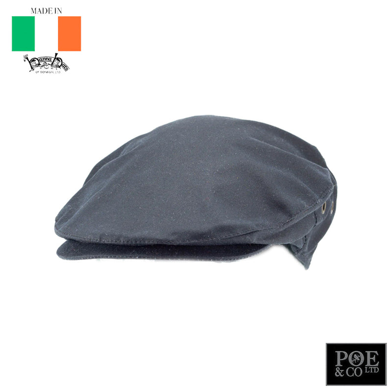 Vintage Wax Flat Cap by Hanna Hats of Donegal™ 60-61 Navy Flat Cap by Poe & Company Limited | Poe and Company Limited, LLC®