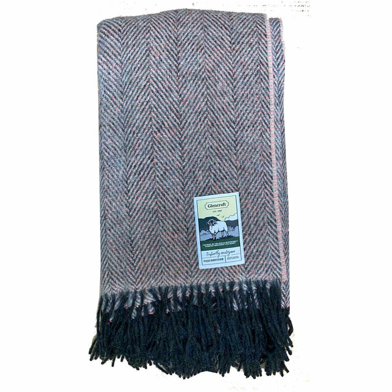 100% British Wool Fashion Blanket - Carnival Alley Blanket by Glencroft | Poe and Company Limited, LLC®