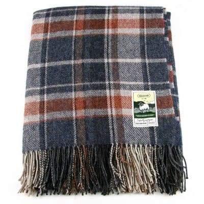 100% British Wool Fashion Blanket - Cuttysark - Poe and Company Limited - Blanket - Flat Cap