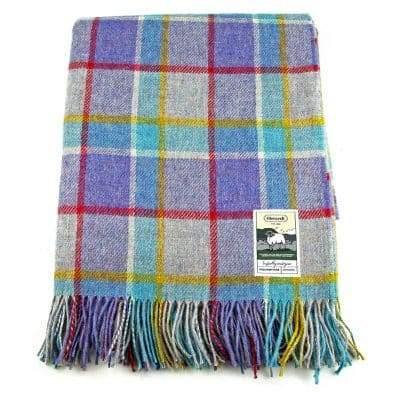 100% British Wool Fashion Blanket - Ocean Sunset - Poe and Company Limited - Blanket - Flat Cap
