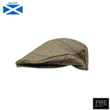 Ambleside Flat Cap in Gage Harris Tweed One Size Available (Elasticated 60cm - 66cm) Flat Cap by Glencroft | Poe and Company Limited, LLC®
