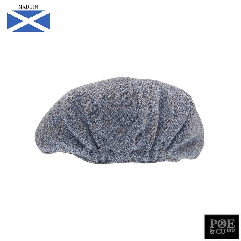 Bubssie Cap in Powder Blue Harris Tweed - Poe and Company Limited - Flat Cap - Flat Cap