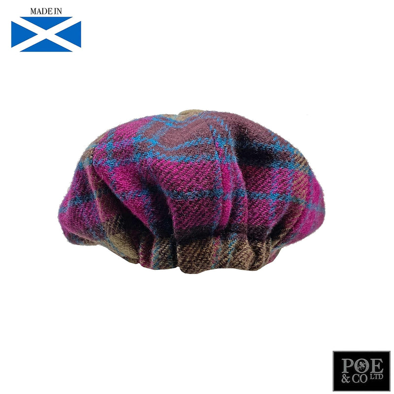Bubssie Flat Cap in Faeryland Harris Tweed One Size Fits All Flat Cap by Glencroft | Poe and Company Limited, LLC®