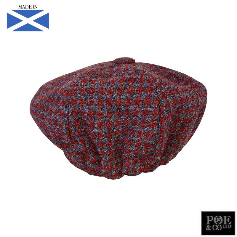 Bubssie Flat Cap in Meadow Heather Harris Tweed - Poe and Company Limited - Flat Cap - Flat Cap