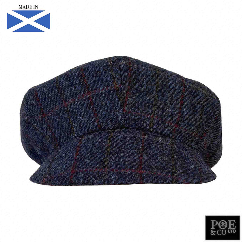 Bubssie Flat Cap in Oxford Harris Tweed - Poe and Company Limited - Flat Cap - Flat Cap