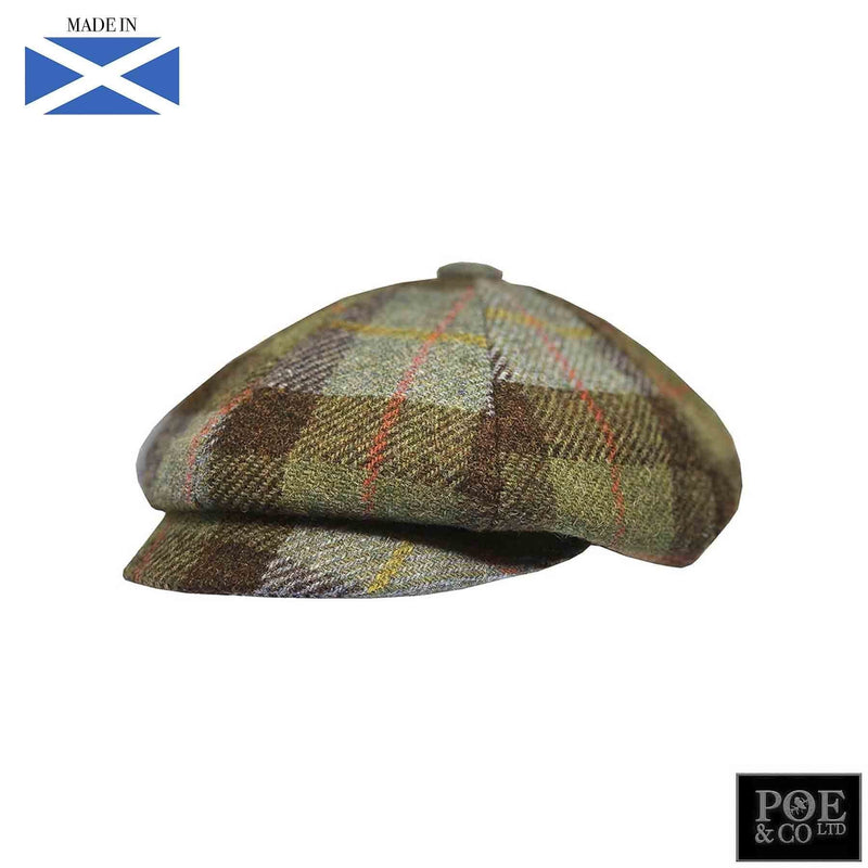 Bubssie Flat Cap in Penny Lane Harris Tweed - Poe and Company Limited - Flat Cap - Flat Cap