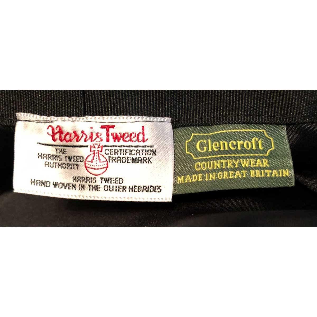Gatsby Flat Cap in Gunmetal Harris Tweed - Poe and Company Limited - Flat Cap - Flat Cap