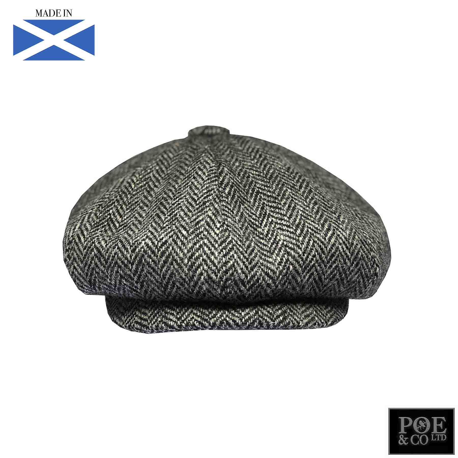 Gatsby Flat Cap in Hamilton Harris Tweed - Poe and Company Limited - Flat Cap - Flat Cap