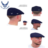 Officially Licensed U.S. Air Force® Standard Edition Flat Cap SM Proud Son Flat Cap by Poe & Company Limited | Poe and Company Limited, LLC®