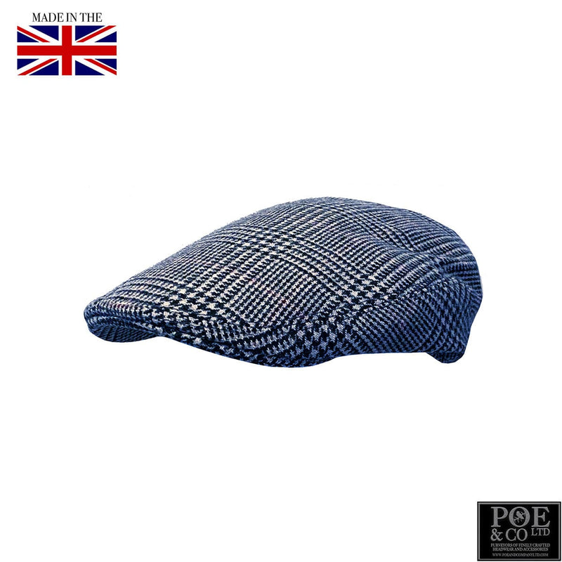 Poe & Company Garrison Flat Cap in Prince of Wales Tweed Flat Cap by Poe & Company Limited | Poe and Company Limited, LLC®